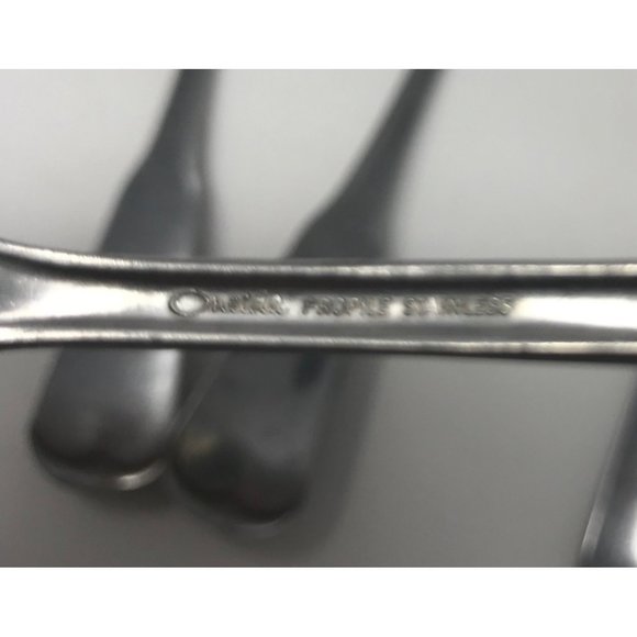 9 pc Oneida Profile Plymouth Rock Stainless Flatware MCM - Picture 3 of 4